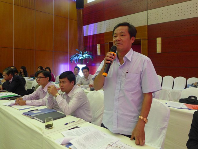 Phó Chánh án TAND TP HCM Huỳnh Ngọc Ánh phát biểu thảo luận Phó Chánh án TAND TP HCM Huỳnh Ngọc Ánh phát biểu thảo luận