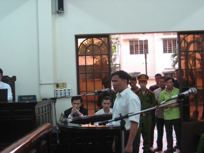 Bị cáo Ngô Văn Vinh tại phiên tòa sơ thẩm