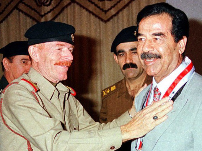 al-Douri là trợ lý thân tín nhất của Saddam Hussein trước đây. Ảnh tư liệu