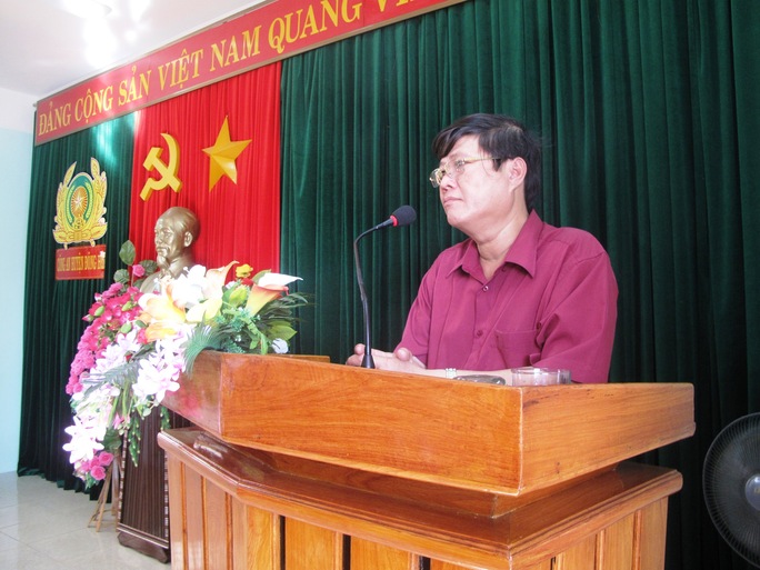 Chủ tịch UBND huyện Đông Hòa Võ Ngọc Hòa cho rằng cần xử nghiêm vụ án này