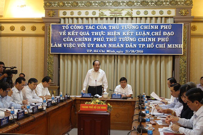 
Toàn cảnh buổi làm việc của Tổ Công tác của Thủ tướng Chính phủ với UBND TP HCM. Ảnh: Bảo Ngọc
