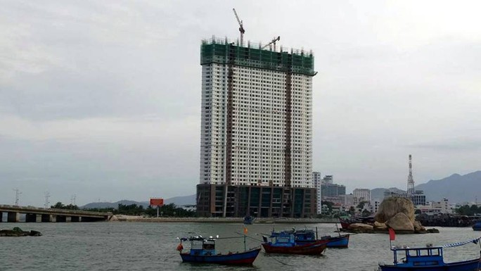 
Công trình Mường Thanh Khánh Hòa đã xây dựng đến tầng 43
