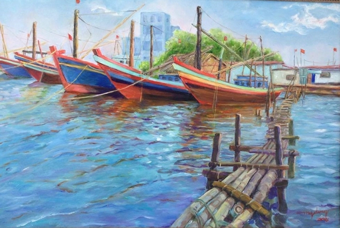 Cung Văn hóa Lao động triển lãm tranh về mùa thu