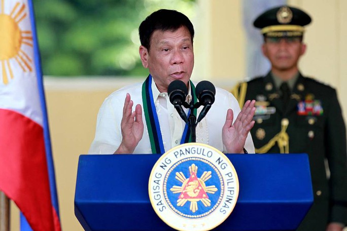 
Tổng thống Rodrigo Duterte. Ảnh: AP
