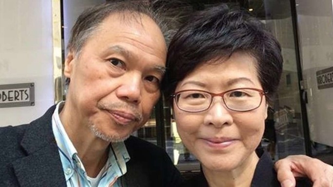Bức ảnh chụp vợ chồng ông Lam vào ngày Lễ Tình nhân 14-2. Ảnh: SCMP