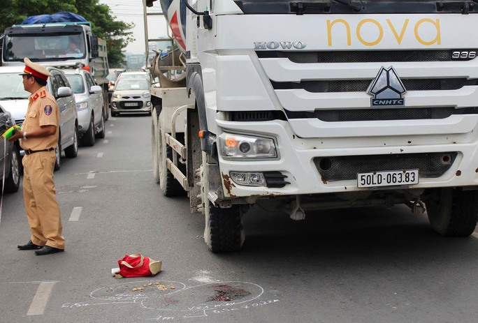 Hiện trường vụ tai nạn.