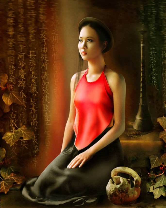 Ngắm ảnh lưng trần áo yếm của Dzũng Art - Ảnh 6.