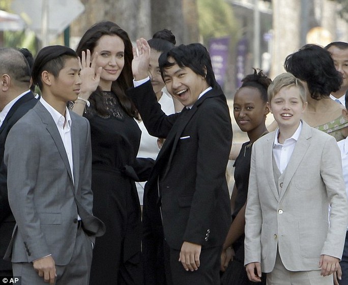 Angelina đang chăm sóc 6 con, Brad Pitt được quyền đến thăm