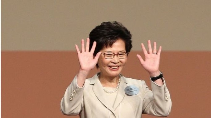 
Bà Carrie Lam, nữ lãnh đạo đầu tiên của Hồng Kông. Ảnh: EPA
