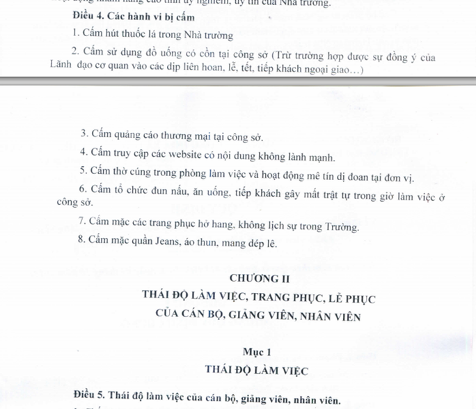 Ý kiến trái chiều việc cấm CB-CC mặc quần jeans, áo thun - Ảnh 2.