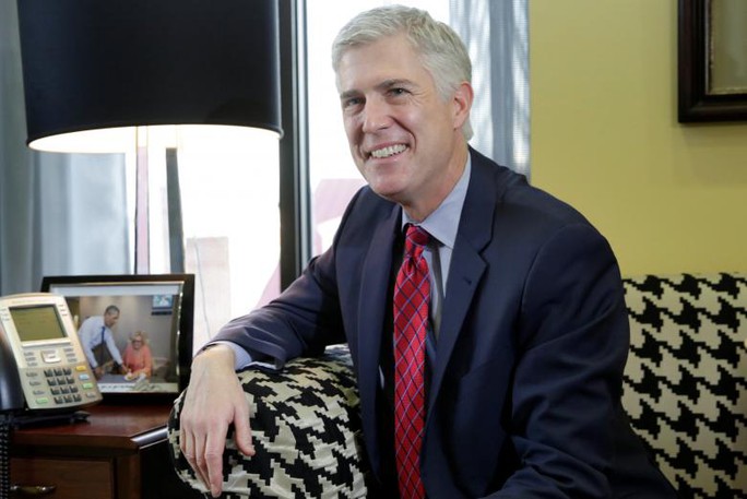 
Ứng viên Thẩm phán Tòa án Tối cao Neil Gorsuch. Ảnh: Reuters

