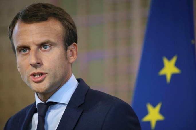 
Ứng viên tổng thống Pháp Emmanuel Macron. Ảnh: REUTERS
