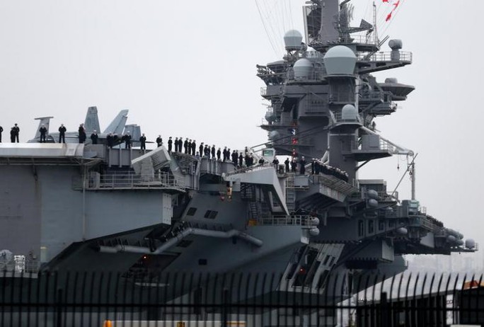 Tàu sân bay USS Carl Vinson của Mỹ. Ảnh: Reuters