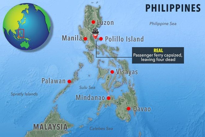 Philippines: Lật tàu trong mưa bão, hành khách chìm trong sóng dữ - Ảnh 2.