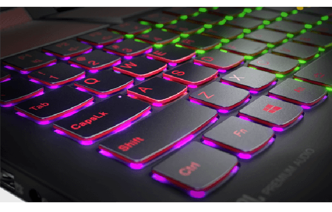 
Bàn phím LED RGB 4 màu cho từng cụm phím chuyên dụng với kích thước lớn dành cho game thủ.
