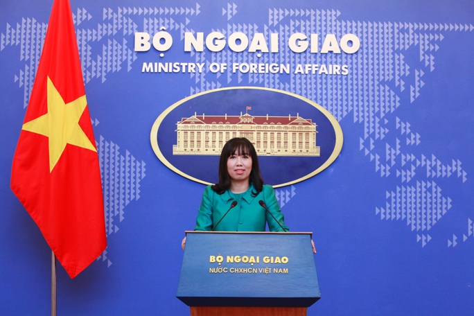 Bà Lê Thị Thu Hằng, Người Phát ngôn mới của Bộ Ngoại giao tại buổi họp báo chiều 30-3