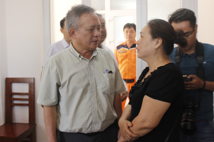 ông Minh, đại diện Petrolimex 14 chia sẻ với chủ tàu sau vụ tai nạn nghiêm trọng trên biển