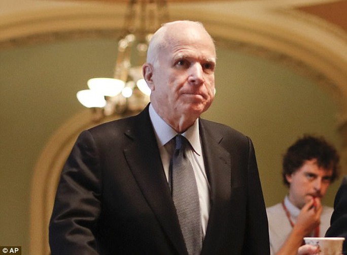 Thượng nghị sĩ Mỹ John McCain bị ung thư não - Ảnh 1.