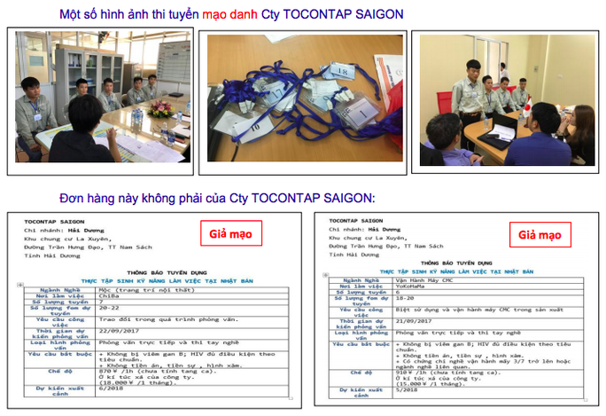Mạo danh doanh nghiệp xuất khẩu lao động để lừa đảo - Ảnh 1.
