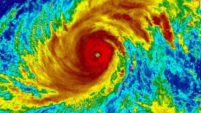 Siêu bão mạnh kinh hồn ngang ngửa Haiyan tiến về châu Á - Ảnh 1.