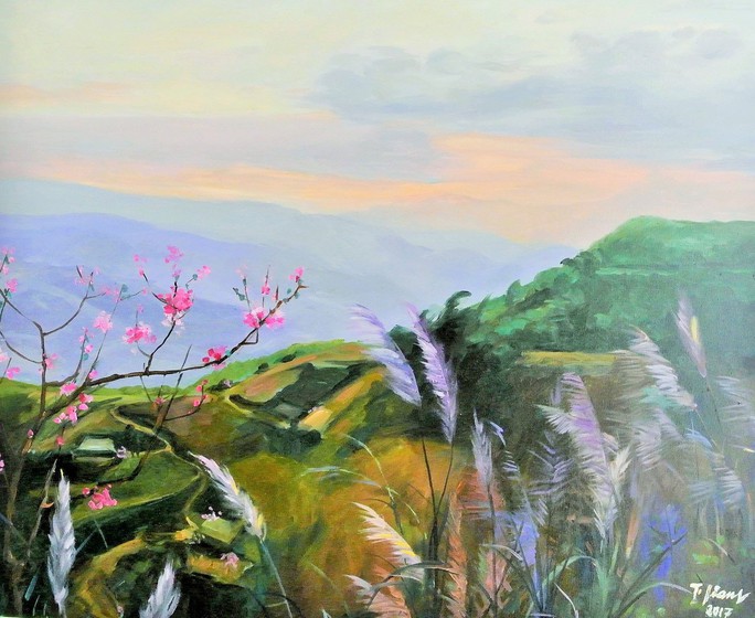 NSND Trà Giang sống cùng hội họa - Ảnh 1.