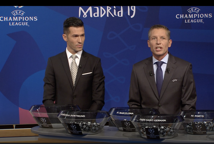 trực tiếp lễ bốc thăm vòng 1 8 champions league