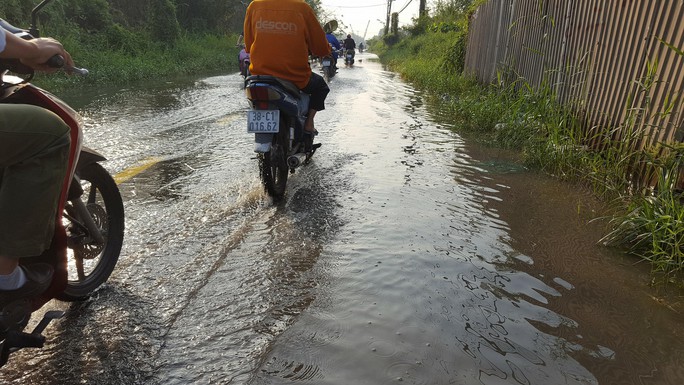 Triều cường, “mù khô” cùng lúc đe doạ người dân TP HCM - Ảnh 1.