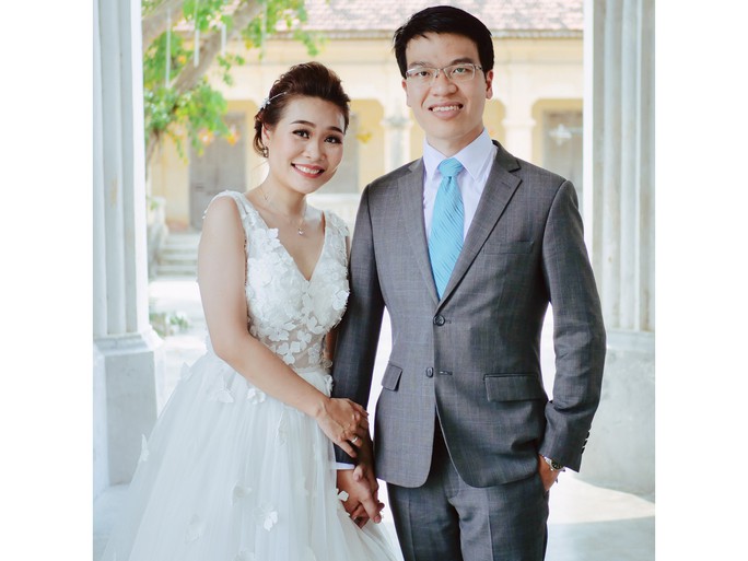 Đám cưới giản dị của Lê Quang Liêm - Ảnh 1.