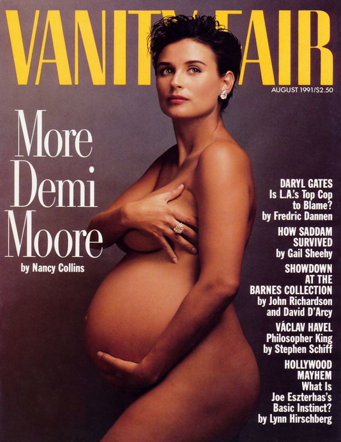 Demi Moore từng sốc khi ảnh bà bầu khỏa thân bị chỉ trích - Ảnh 2.