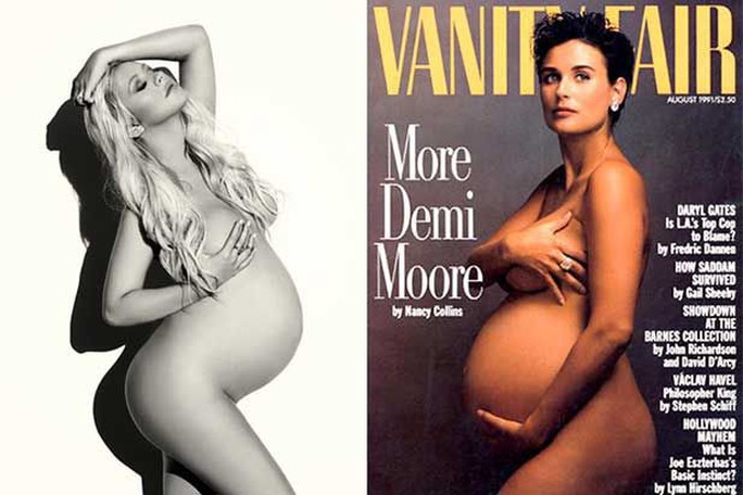 Demi Moore từng sốc khi ảnh bà bầu khỏa thân bị chỉ trích - Ảnh 3.