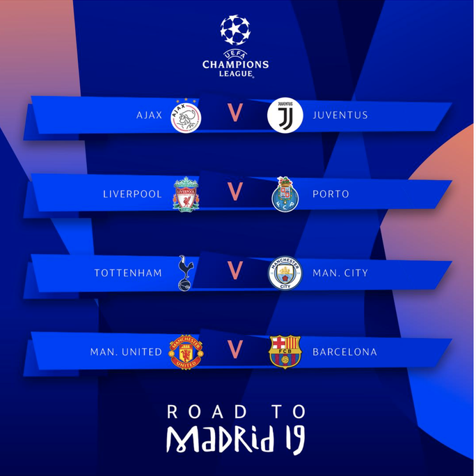 Tứ kết Champions League: Man United chạm trán Barca, Tottenham gặp Man City - Ảnh 2.