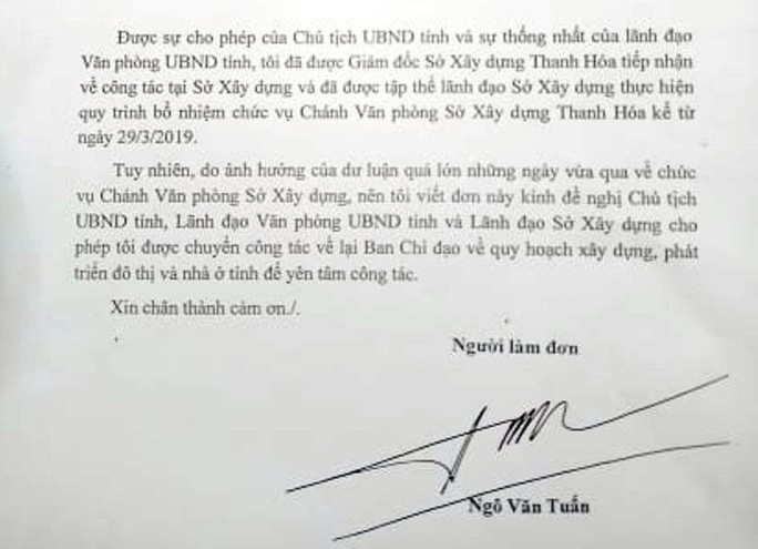 Ông Ngô Văn Tuấn đã quay về “ghế cũ” ở Văn phòng UBND tỉnh Thanh Hóa - Ảnh 2.