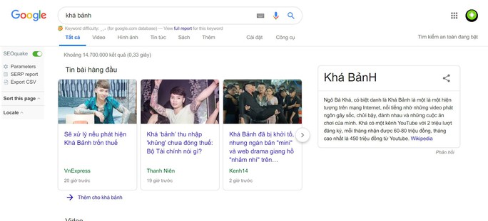Khá Bảnh đứng đầu xu hướng tìm kiếm Google tuần qua - Ảnh 1.