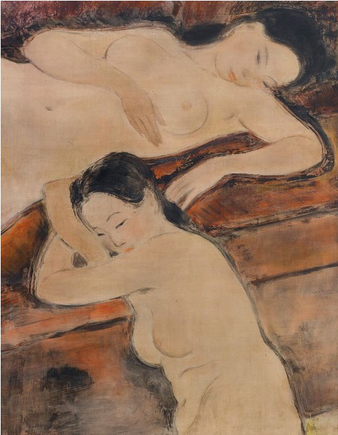 Cận cảnh bức tranh khỏa thân giá triệu USD của họa sĩ Lê Phổ - Ảnh 3.
