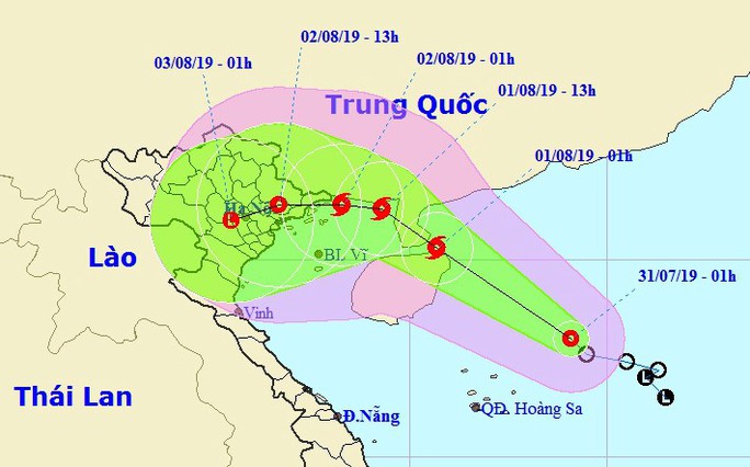 Áp thấp mạnh lên thành bão giật cấp 11 hướng vào Hải Phòng-Quảng Ninh - Ảnh 1.