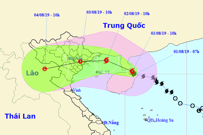 Bão số 3 giật cấp 12 bất ngờ chững lại trên vịnh Bắc Bộ - Ảnh 1.
