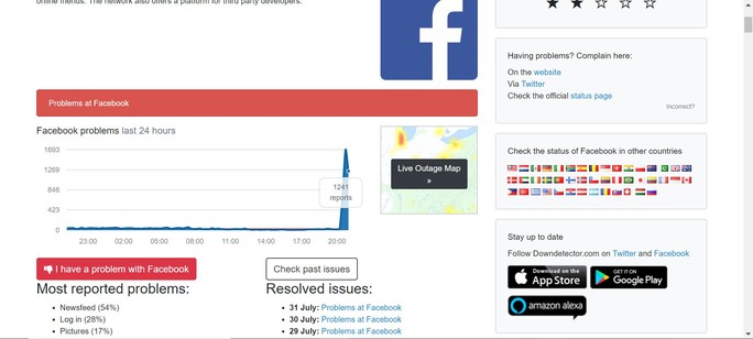 Facebook bị lỗi, người dùng không post được gì - Ảnh 1.