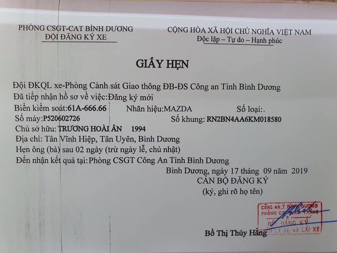 Bốc ngẫu nhiên được biển số 61A 666.66 - Ảnh 2. Bốc ngẫu nhiên được biển số 61A 666.66 - Ảnh 2.