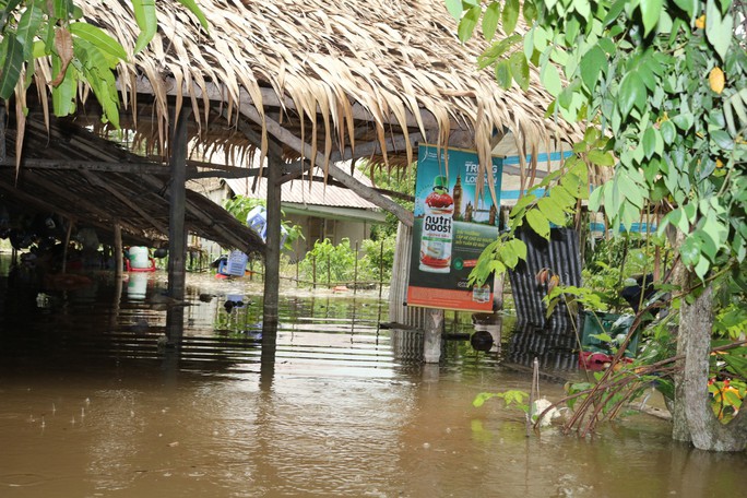 Nội ô Cần Thơ ngập sâu, dân lấy xuồng bơi xuống phố - Ảnh 1.