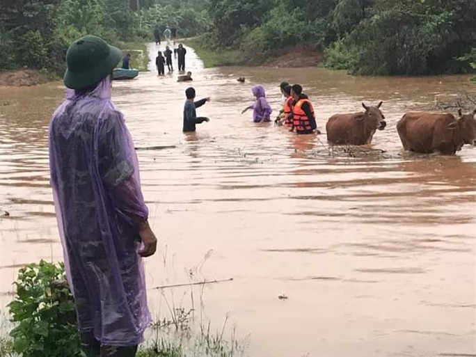 Quảng Trị: Mưa lớn khiến nhiều vùng bị nước dâng chia cắt - Ảnh 1.