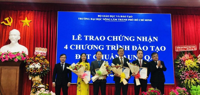 4 chương trình đào tạo của Trường ĐH Nông lâm TP HCM đạt chuẩn AUN-QA - Ảnh 1.