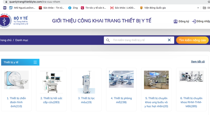 Soi giá 16.700 thiết bị, vật tư trên Cổng công khai giá trang thiết bị y tế - Ảnh 1.