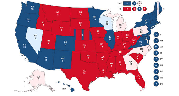 Bầu cử Mỹ: Bang Wisconsin bất ngờ đổi màu từ hồng sang xanh nhạt, ông Biden thêm hy vọng - Ảnh 2. Bầu cử Mỹ: Bang Wisconsin bất ngờ đổi màu từ hồng sang xanh nhạt, ông Biden thêm hy vọng - Ảnh 2.