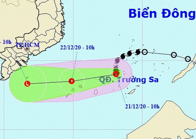 Bão số 14 đã suy yếu thành áp thấp nhiệt đới - Ảnh 1.