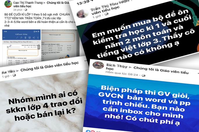 Nhộn nhịp mua bán đề thi, sáng kiến kinh nghiệm - Ảnh 1.