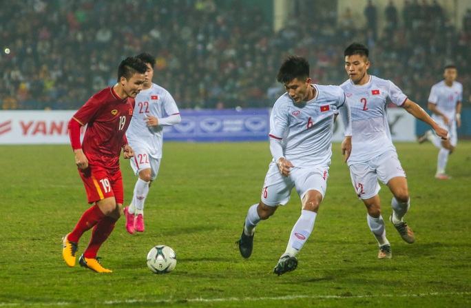 Quang Hải ghi bàn, đội tuyển Việt Nam hoà đàn em U22 Việt Nam - Ảnh 9.