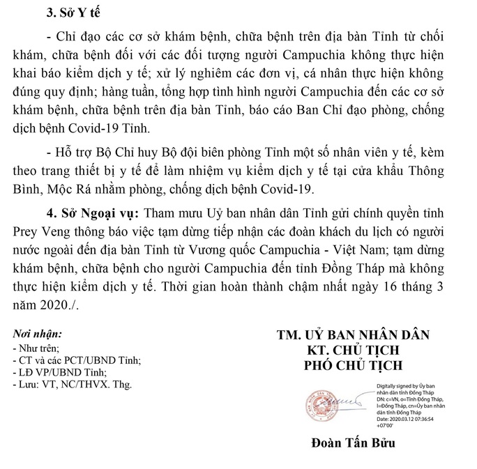 Đồng Tháp tạm dừng tiếp nhận khách du lịch nước ngoài trước dịch Covid-19 - Ảnh 2.