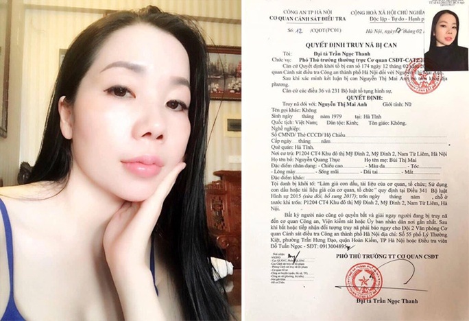 Công an kêu gọi Nguyễn Thị Mai Anh ra đầu thú để hưởng khoan hồng - Ảnh 1. Công an kêu gọi Nguyễn Thị Mai Anh ra đầu thú để hưởng khoan hồng - Ảnh 1.