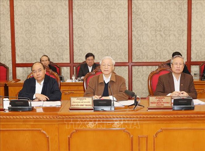 Tổng Bí thư, Chủ tịch nước chủ trì họp Bộ Chính trị về công tác phòng, chống dịch Covid-19 - Ảnh 1. Tổng Bí thư, Chủ tịch nước chủ trì họp Bộ Chính trị về công tác phòng, chống dịch Covid-19 - Ảnh 1.