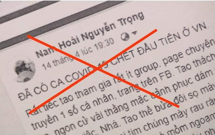 Tạm giữ hình sự người đàn ông hoang tin Việt Nam có người chết vì Covid-19 - Ảnh 2.